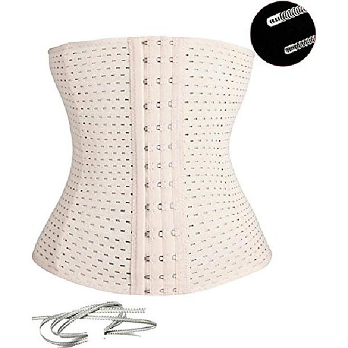 

new corsets girdle waist trainer (beige, medium)