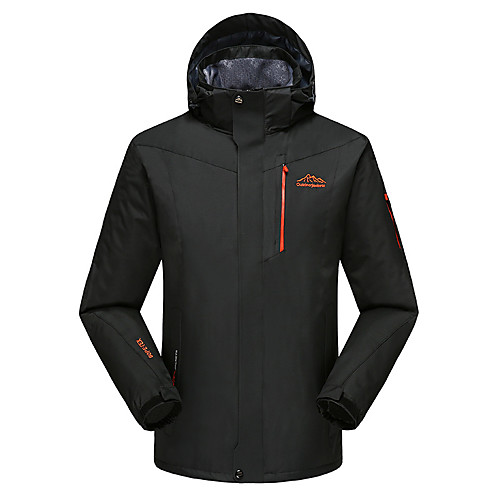 

Men's Hiking Softshell Jacket Hiking Fleece Jacket Winter Outdoor Solid Color Waterproof Lightweight Windproof Fleece Lining Winter Jacket Top Fleece Fishing Climbing Camping / Hiking / Caving