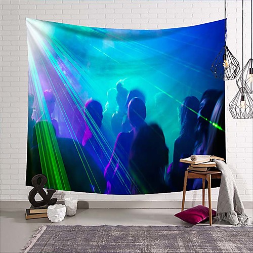 

Wall Tapestry Art Deco Blanket Curtain Picnic Table Cloth Hanging Home Bedroom Living Room Dormitory Decoration Polyester Fiber Still Life Modern Neon Bar Jump