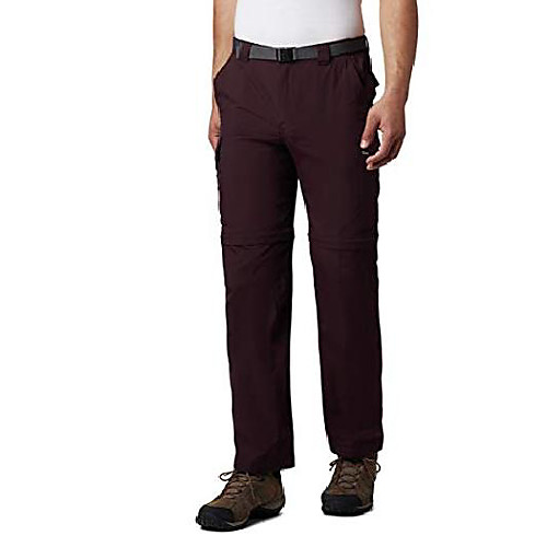 

men's silver ridge convertible pant, dark merlot, 36x30