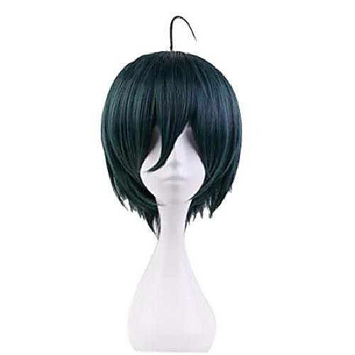 

wks shuichi saihara wig anime danganronpa cosplay wig short deep blue costume wig