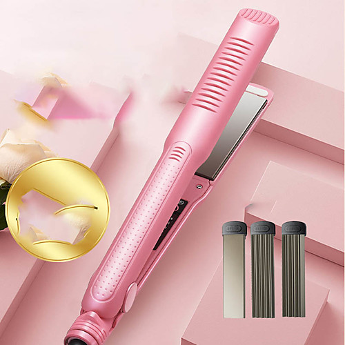 

Hot Sale In Southeast Asia 3 In 1 Hair Straightener With Changeable Plate Straight Hair Splint Corn Hair Iron Fluffy Root Curling Iron