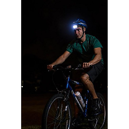 

upgrade 200lm cob portable mini plastic headlamp led flashlight for camping, running, hiking, reading, 3 modes led headlamps, battery powered helmet light, hands-free camping headlight(gray)