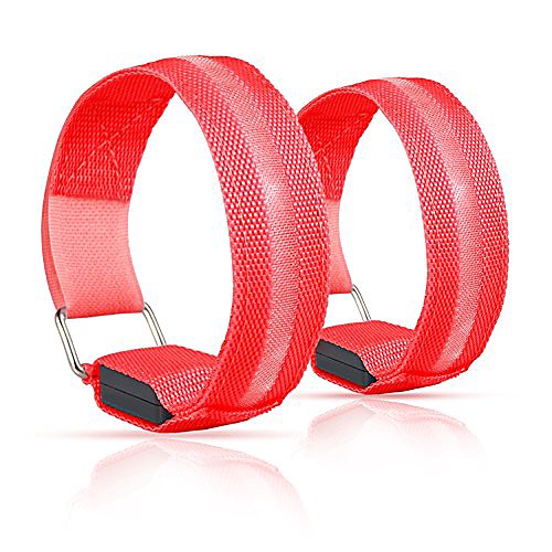 

led sports armband,led slap bands,glow bracelet-flashing safety light for running, cycling or walking at night set of 2(red)