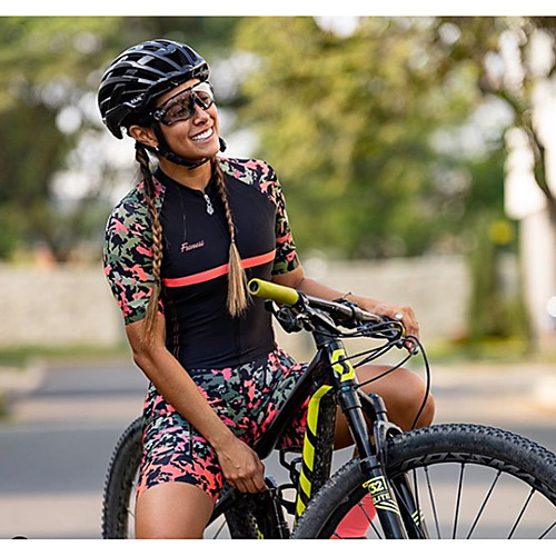 

Women's Men's Short Sleeve Cycling Jersey with Shorts Triathlon Tri Suit Black Bike Quick Dry Sports Mountain Bike MTB Road Bike Cycling Clothing Apparel / Stretchy / Athletic