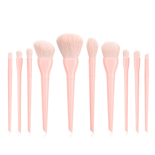 

Professional Makeup Brushes 10pcs Soft Full Coverage Lovely Comfy Plastic for Makeup Tools Eyeliner Brush Blush Brush Foundation Brush Makeup Brush Lip Brush Lash Brush Eyebrow Brush