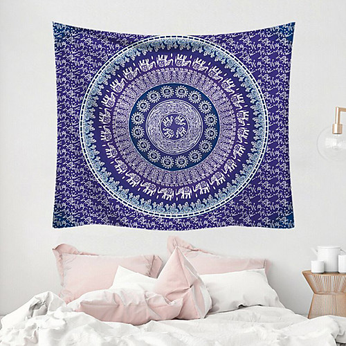 

Mandala Bohemian Wall Tapestry Art Decor Blanket Curtain Picnic Tablecloth Hanging Home Bedroom Living Room Dorm Decoration Boho Hippie Polyester Fiber Mandala Psychedelic Floral Flower Lotus