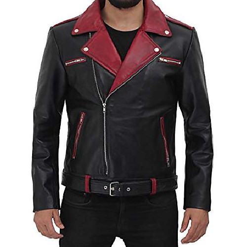 

motorcycle jacket men - black real mens jackets for biker