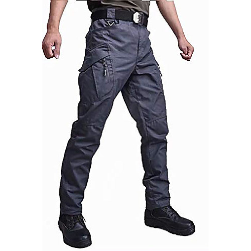 

mens army pants outdoor work military tactical pants men's lightweight ripstop causal cargo pants gray