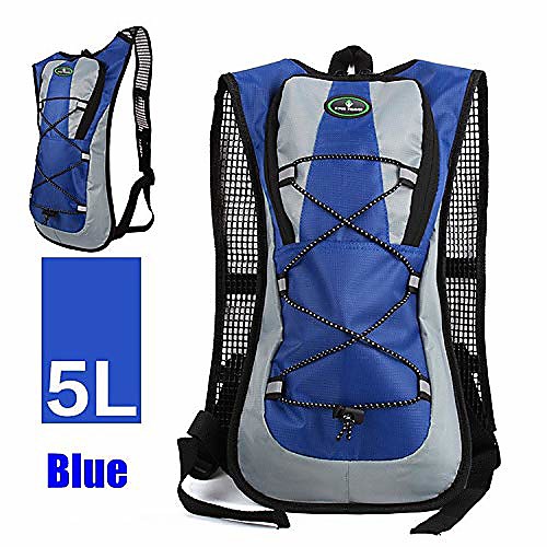 

5l hydration bicycle backpacks waterproof outdoor racing mtb road bike bags (green)