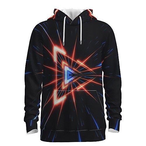 

Men's Pullover Hoodie Sweatshirt Print Graphic 3D Front Pocket Daily 3D Print 3D Print Casual Hoodies Sweatshirts Orange