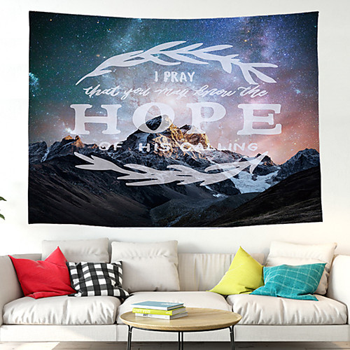 

Wall Tapestry Art Decor Blanket Curtain Picnic Tablecloth Hanging Home Bedroom Living Room Dorm Decoration Polyester Starry Sky Modern Mountains