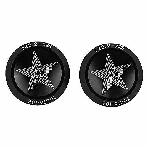 

bike handlebar end plug, 1 pair aluminum alloy road bike bicycle handlebar handle grip bar end plug cap parts(black)