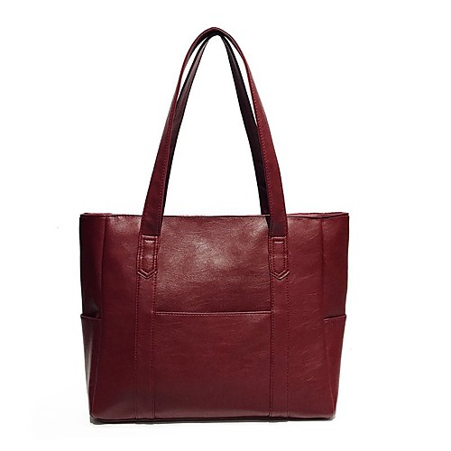 

Women's Bags PU Leather Leather Crossbody Bag Zipper Daily Outdoor Handbags Baguette Bag Black Red