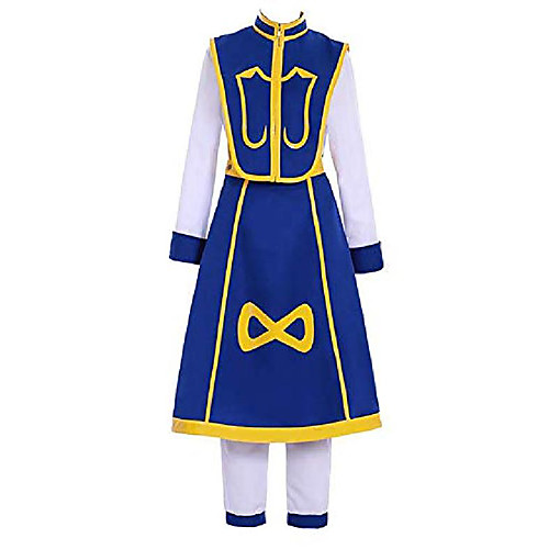 

kurapika cosplay costume uniform shirts pants full set shoes for adult halloween outfits (x-large, male)