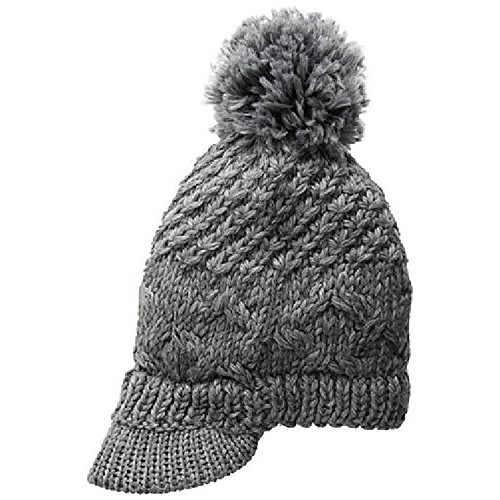 

women's the jane brim beanie, charcoal, one size