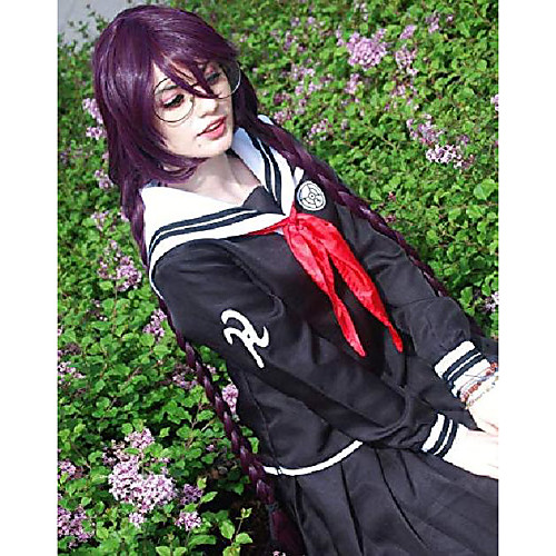 

toko fukawa cosplay wig long purple wigs for danganronpa costume cute lolita synthetic wigs for party halloween r025pr