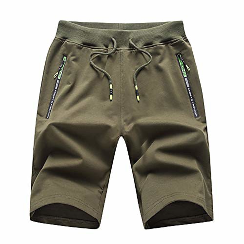 

men's summer thin home comfortable leisure sports breathable short pants army green