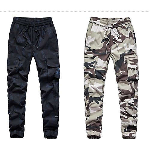 

Men's Cargo Pants Pants Camouflage Full Length Black Khaki