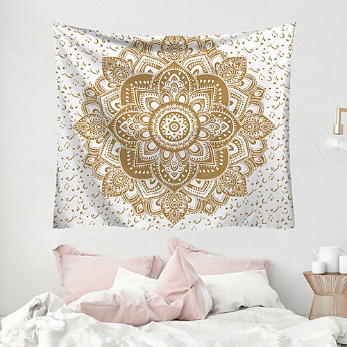 

Mandala Bohemian Wall Tapestry Art Decor Blanket Curtain Picnic Tablecloth Hanging Home Bedroom Living Room Dorm Decoration Boho Hippie Polyester Fiber Mandala Psychedelic Floral Flower Lotus