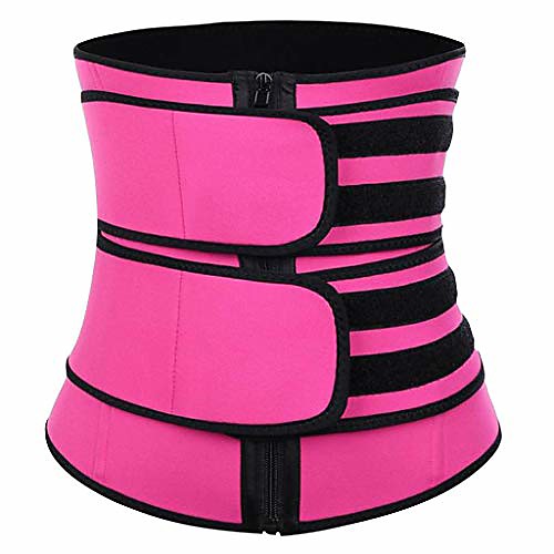 

women body shaper bodysuit firm control stylish motion abdominal band corset(hot pink,s)