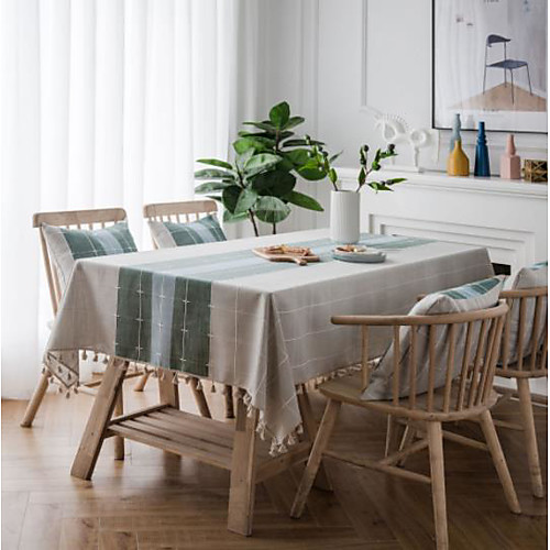 

Table Cloth Cotton Dust-Proof Classic Printing Table Cover ,Stain Proof,Water Resistant Washable Table,Decorative Oblong Table Cover for Kitchen,Holiday