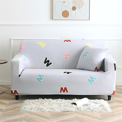 

Sofa Cover Romantic Yarn Dyed Polyester / Cotton Blend Slipcovers