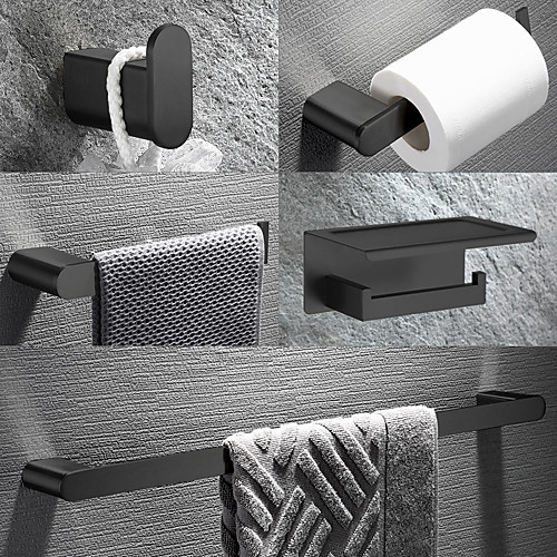 

Towel Bar / Toilet Paper Holder / Robe Hook New Design / Creative / Multifunction Contemporary / Modern Stainless Steel / Low-carbon Steel / Metal 3pcs / 1pc - Bathroom Wall Mounted