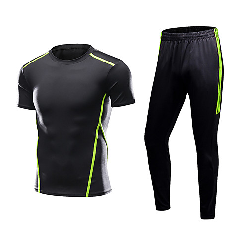 

Men's Patchwork Tracksuit Activewear Set Athletic Athleisure Sleeveless 2pcs Breathable Quick Dry Moisture Wicking Fitness Gym Workout Running Walking Jogging Sportswear Normal Outfit Set Clothing