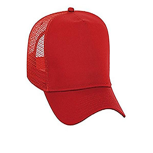

cn twill high crown golf style mesh back caps - red - by thetargetbuys