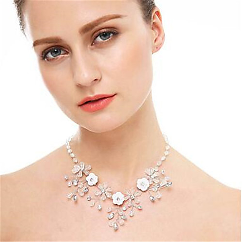 

Necklace Women's Imitation Diamond White 42 cm Necklace Jewelry for Wedding