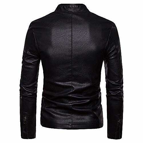 

fashion men autumn winter highneck warm casual zipper long sleeve jacket coat top