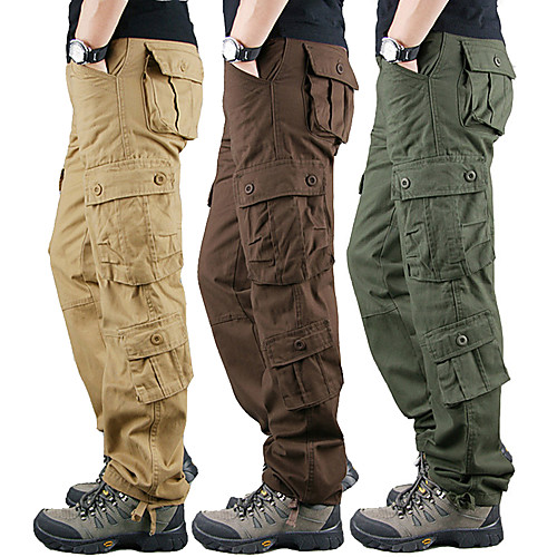 

Men's Military Work Pants Hiking Cargo Pants Tactical Pants 8 Pockets Summer Outdoor Ripstop Quick Dry Multi Pockets Breathable Cotton Combat Pants / Trousers Bottoms Army Green Black Blue Khaki