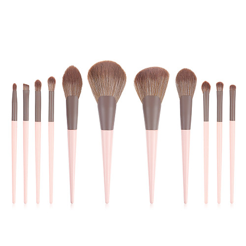 

Professional Makeup Brushes 12pcs Soft Full Coverage Lovely Comfy Wooden / Bamboo for Makeup Tools Eyeliner Brush Blush Brush Foundation Brush Makeup Brush Lip Brush Lash Brush Eyebrow Brush