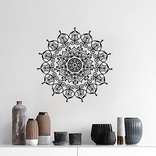 

Creative Personality Flower Of Life Mandala Culture Yoga Home Background Decoration Can Be Removed Stickers 5757CM
