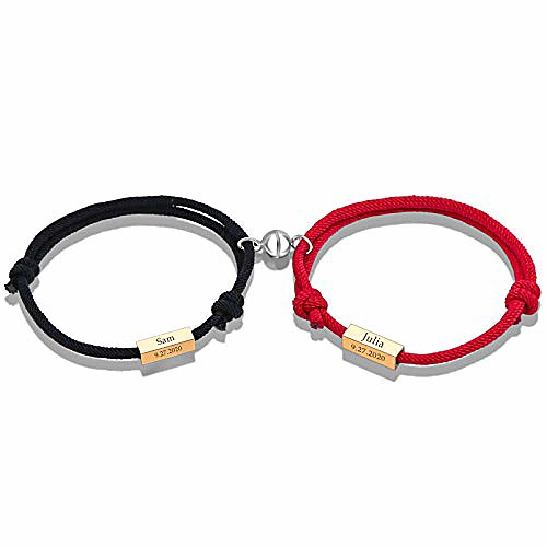 

couple magnetic bracelet, adjustable women couple bracelet, love bracelet for men and women bbf (1pair)