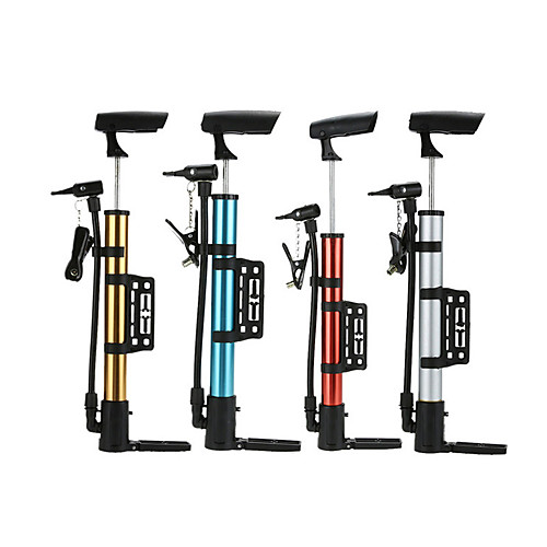 

Mini Bike Pump Portable Lightweight Materials Durable Inflated Multipurpose For Road Bike Mountain Bike MTB BMX Folding Bike Recreational Cycling Cycling Bicycle Aluminum Alloy Red Blue Gold