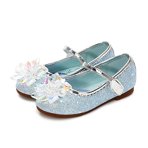

Girls' Flats Princess Shoes PU Little Kids(4-7ys) Daily Walking Shoes Purple Blue Pink Spring Fall / Rubber