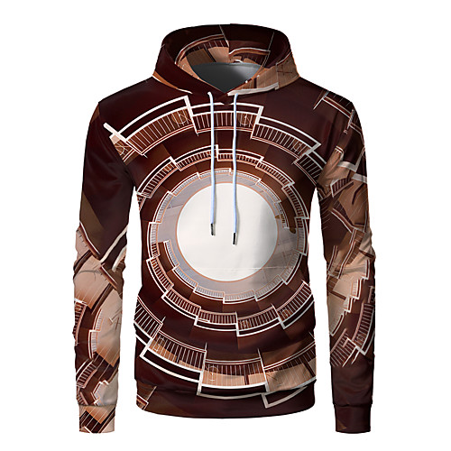 

Men's Pullover Hoodie Sweatshirt Graphic 3D Front Pocket Daily Weekend 3D Print 3D Print Hoodies Sweatshirts Rainbow