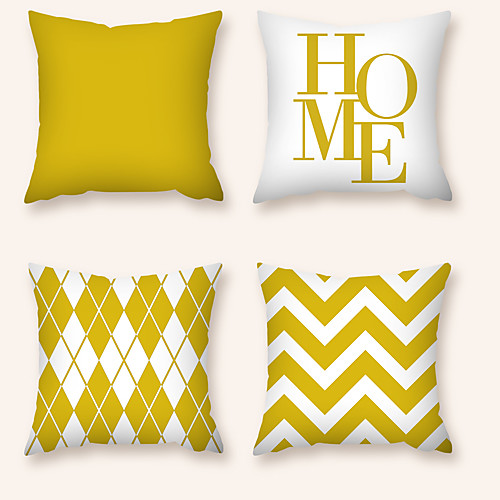 

Cushion Cover 4PC Short Plush Soft Decorative Square Throw Pillow Cover Cushion Case Pillowcase for Sofa Bedroom 45 x 45 cm (18 x 18 Inch) Superior Quality Machine Washable
