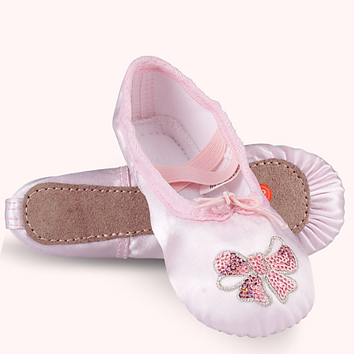 

Girls' Ballet Shoes Flat Flat Heel Pink Elastic Band Kid's
