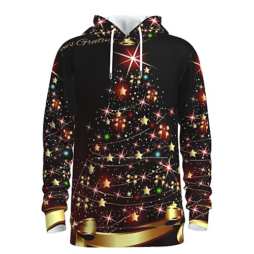 

Men's Pullover Hoodie Sweatshirt Print Graphic 3D Front Pocket Christmas Daily 3D Print 3D Print Christmas Hoodies Sweatshirts Rainbow