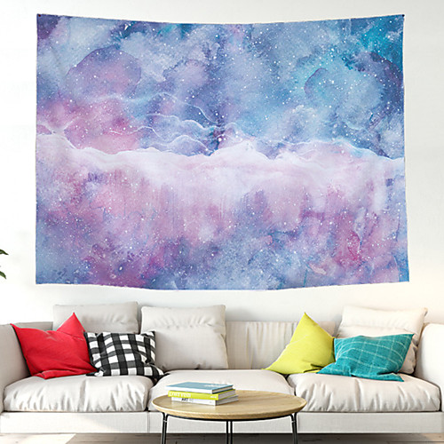 

Wall Tapestry Art Decor Blanket Curtain Picnic Tablecloth Hanging Home Bedroom Living Room Dorm Decoration Polyester Starry Fantasy Ripple Pattern