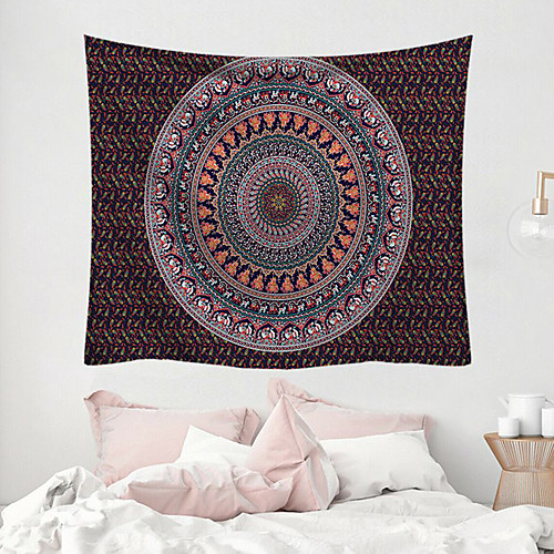

Mandala Bohemian Wall Tapestry Art Decor Blanket Curtain Picnic Tablecloth Hanging Home Bedroom Living Room Dorm Decoration Boho Hippie Polyester Fiber Mandala Psychedelic Floral Flower Lotus