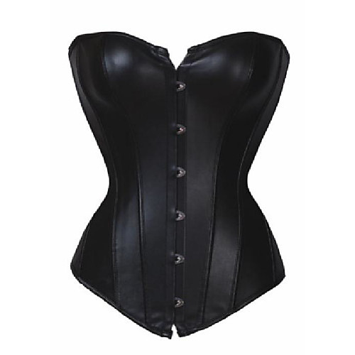 

women's leather moulded cup corset