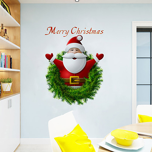 

Christmas Decorations / Holiday Wall Stickers Holiday Wall Stickers Decorative Wall Stickers, PVC Home Decoration Wall Decal Wall / Window Decoration 1pc 2720cm
