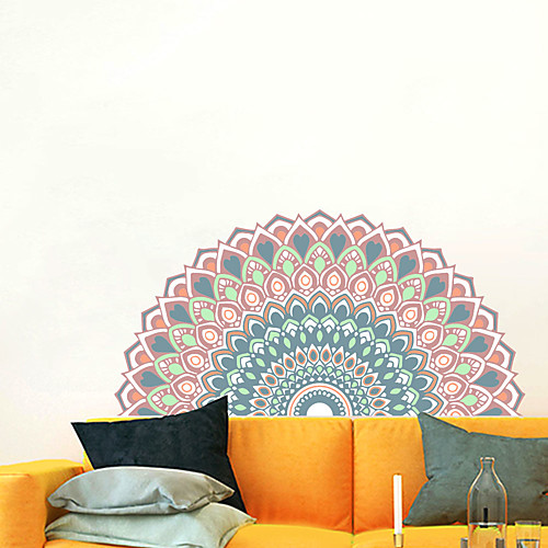 

Creative Personality Colorful Mandala Culture Yoga Home Background Decoration Can Be Removed Stickers 57114CM