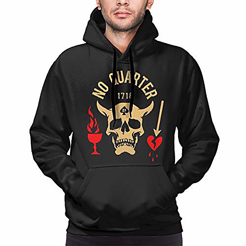 

blackbeard no quarter 1718 pirate skull mens woman 3d print hooded warm casual sweatshirts hoodie with pocket