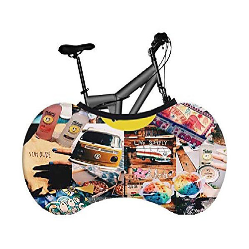 

jersey bike shop bike wheel cover anti-dust washable elastic bicycle wheel cover indoor bike cover bike indoor storage bag anti-scratch gear wheel tire package for mtb and road bike (camplife)
