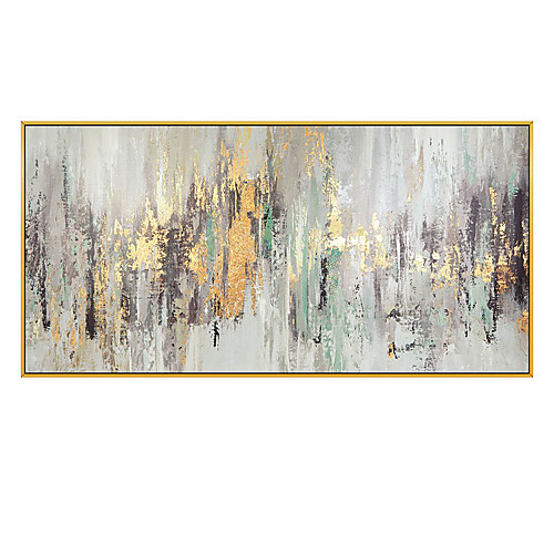 

100% Hand Painted Golden Abstract Painting Modern Art Picture For Living Room Modern Cuadros Canvas Art High Quality Christmas Gift